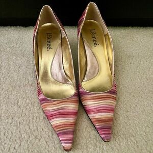 J.Renee Pink and Purple Pointed-Toe Heels